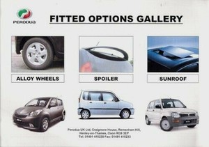 Perodua Accessories 2006-07 UK Market Leaflet Sales 