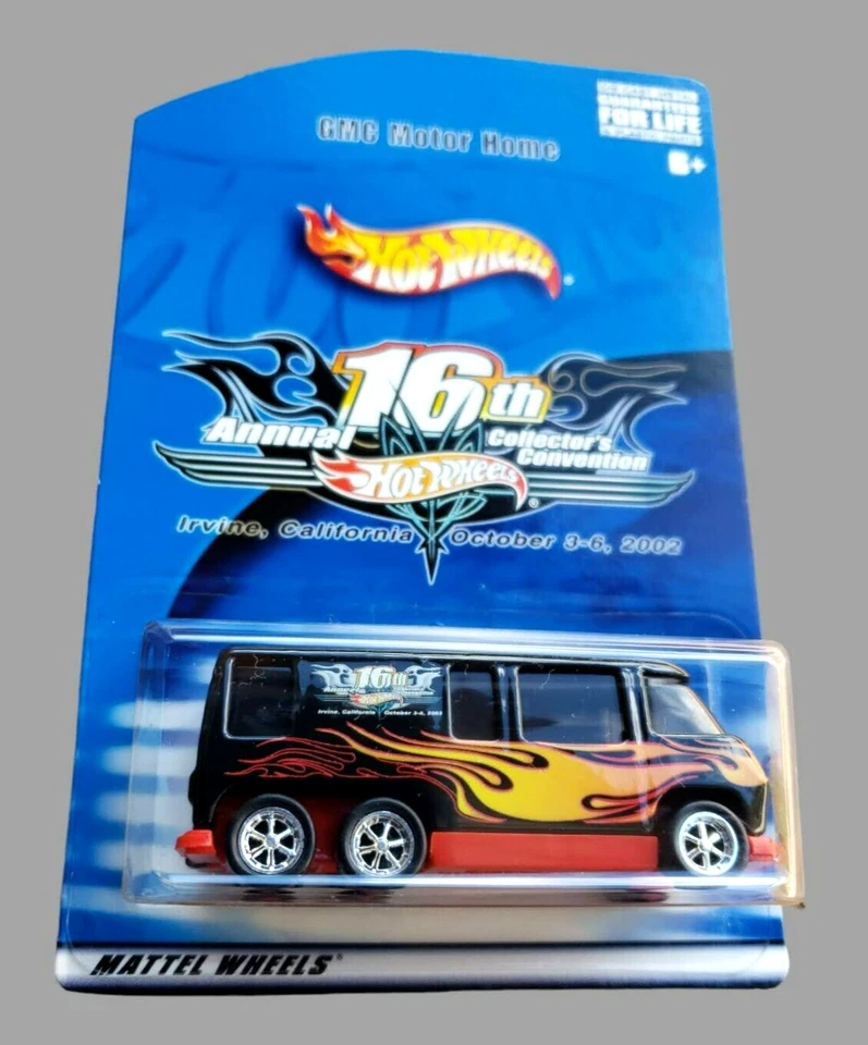 2002 Hot Wheels GMC MOTORHOME Black 16Th. Annual Collector's Convention CPC6 MOC - Изображение 2 из 4