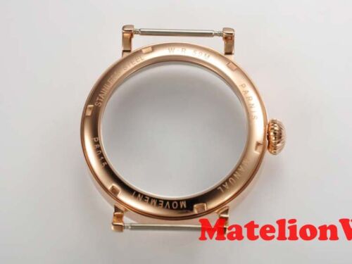 46mm Watch Case Fit ETA 6497 6498 ST3600 Hand Winding Movement Rose Gold - Picture 2 of 5
