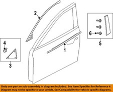 Mazda Oem 14-21 6 Front Door Exterior Trim-belt Molding Ghp950640f Mazda Oem 14-21 6 Front Door Exterior Trim-belt Molding Ghp950640f