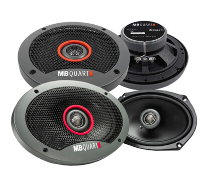 2) MB QUART FKB169 6x9'' 300 Watt Car Speakers+(2) 6.5'' 240 Watt Speakers