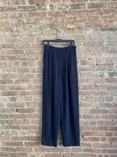 Vintage Giorgio Armani Collezioni Women  s Pants, Sz 44 IT/10 US Blue Wool Italy