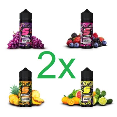 2 x Strapped Overdosed Aroma je 10ml (20ml) für 240ml E-Zigaretten E-Liquid