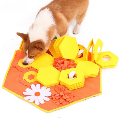 Honeycomb Snuffle Mat for Dogs & Cats - Interactive Foraging & Feeding Mat