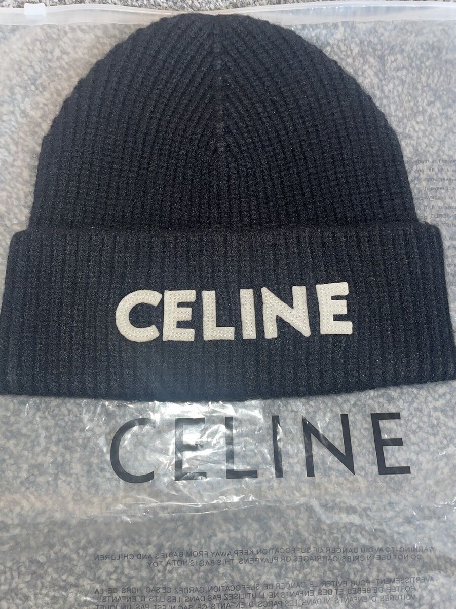 Celine Knit Wool Embroidered Beanie Unisex LAST TWO | eBay Celine Knit Wool Embroidered Beanie Unisex LAST TWO | eBay