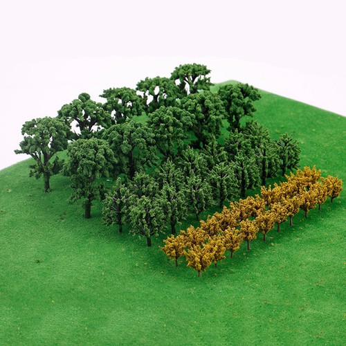 50pcs DIY Miniature Trees Model Train Railroad Wargame Scenery Landscape Scale - Picture 7 of 11