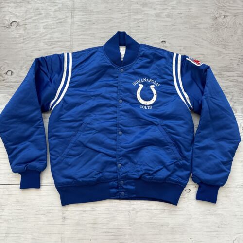 Vintage 90er NFL Starter Indianapolis Colts Satin Fußballjacke Gr. Medium - Bild 1 von 24