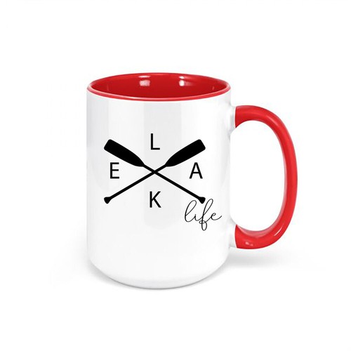 BOATING AND FISHING COFFEE MUG, LAKE LIFE, Vacation, Water Sports, Summertime - Foto 8 di 12