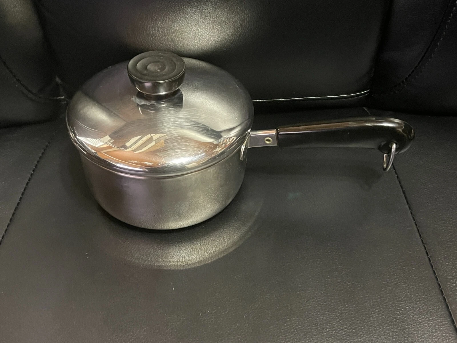 Vintage Revere Ware 1 Qt. Stainless Steel Sauce Pan w/ Lid 901