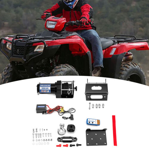 For Honda Foreman Rubicon Trx500 Trx520 3000 Lbs Electric Winch Mount 2014-2025