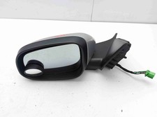 VOLVO V70 MK3 LEFT PASSENGER SIDE WING MIRROR IN SILVER POWER FOLD DAMAGED 2015