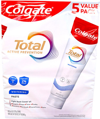 Colgate Total Whitening Toothpaste 5 x 6 Oz EXP 03/2027