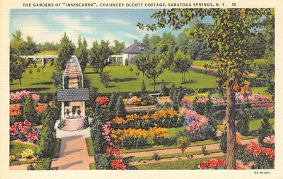 Saratoga Springs New York Gardens of Inniscarra Chauncey Olcott Cottage Vintage