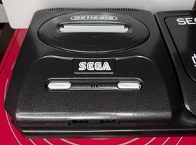 CUSTOM Sega Genesis/CD Model 2 Bundle WORKS WELL! Custom LED, USB Power, NICE!