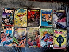 DC Comics Comic Book Lot Batman, Flash, Terminator, Star Trek, Marvel