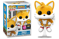 Funko Pop!*Exkl. Limited Flocked Chase Edit.*Tails*N° 978*Sonic The Hedgehog*Neu