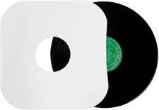 12 Inches Vinyl Record Inner Paper Sleeves - 100g Anti-Static White Kraft Paper