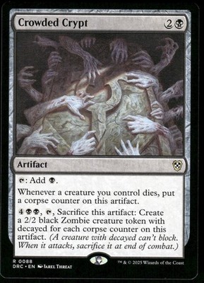 x1 Crowded Crypt - Commander: Aetherdrift - NM - MTG