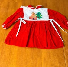 vintage girls Christmas dress