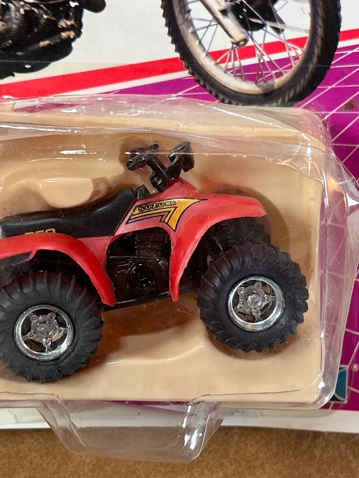 Nuevo de Lote Antiguo 1986 Zee/Intex Ridge Rider Die-Cast Metal Suzuki 250 Quadrunner 4 Ruedas Foto 3 de 4
