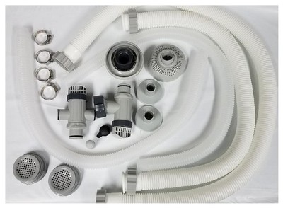 Intex pool accessory kit with pump hoses plunger valves jet nozzle and Small str