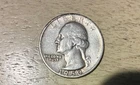 1950-S WASHINGTON SILVER QUARTER 25c SET BREAK ACTUAL COIN #DL80