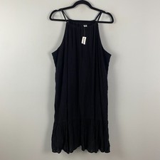 Old Navy Strappy Sleeveless Dress Size XL Black Cotton