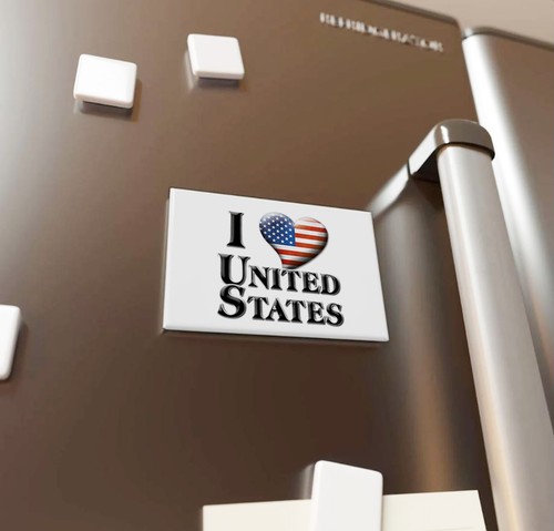 Carmine, Fayette County, Texas - Fridge Magnet I Love Souvenir Usa Gift Idea - Picture 4 of 10