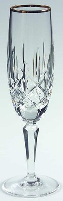 Gorham Crystal Lady Anne Gold Champagne Flute 167506