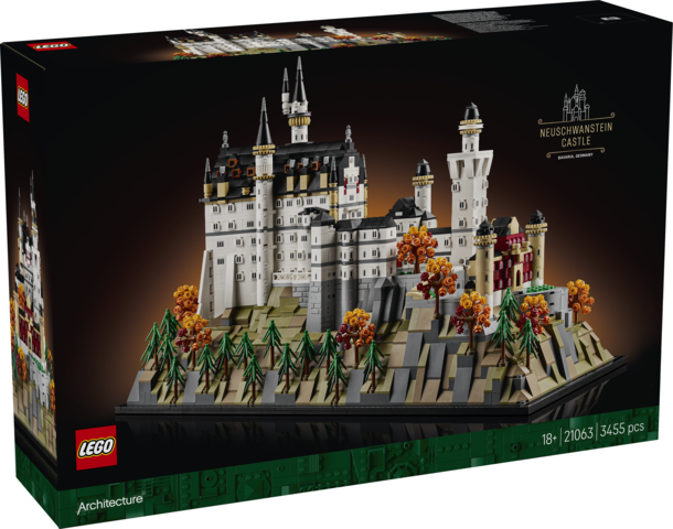 LEGO LEGO® Architecture 21063 Neuschwanstein Castle Collectible Model Kit for Adults - Image 3