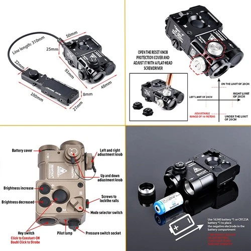 Tactical All Metal Laser OGL/DBAL-A2/MAWL-C1/PERST-4/Raid-X/NGAL