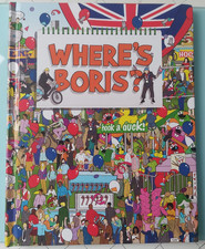 Where's Boris(Wally)illustrated By Wan at Monkey Feet Hardback Book~Conservative
