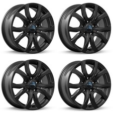 Set Of 4 17 Gloss Black Alloy Wheels Rims For Jeep Commander 2006-2010 Grand Set Of 4 17 Gloss Black Alloy Wheels Rims For Jeep Commander 2006-2010 Grand