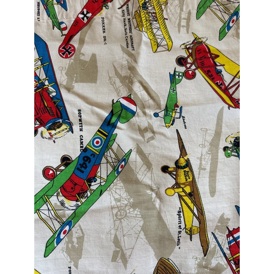 Paneles de cortina de lona y valencia amarillo rojo para aviones de la Primera Guerra Mundial Foto 2 de 4