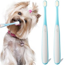 Small Dog Toothbrush, Cat & Puppy Tooth Brushing Kit, Ultra Soft & Mini Head ...