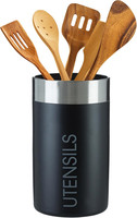 Premier Housewares 508523 Liberty Utensil Holder - Black, H18 X W10 X D10Cm
