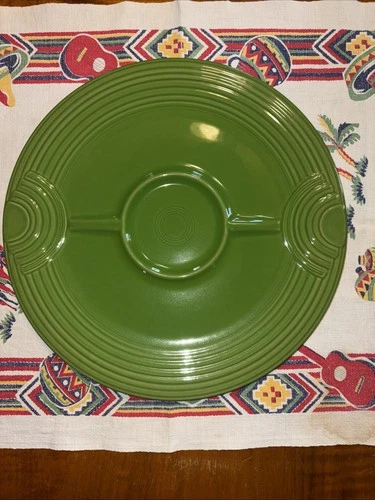 Fiesta Hostess Divided Tray Fiestaware HLC Shamrock Green 12"
