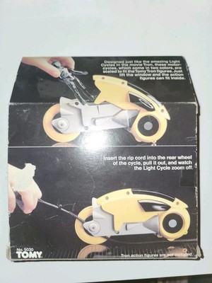 Vintage Tomy TRON Yellow Light Cycle W/ Box Rip Cord Make Offer | eBay