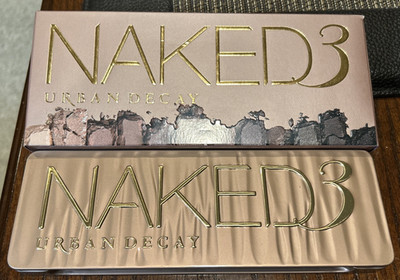 Urban Decay Naked 3 Eyeshadows Palette New In Box w/ BRUSH Eyeshadow KIT LOT