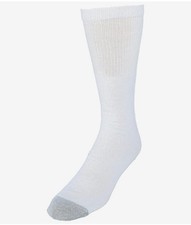 Hanes Men's Over The Calf Tube Socks Full Cushion Sole 6-Pair Size 6-12 White