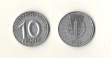 DDR M&uuml;nze 10 Pfennig 1949 A *DR10f