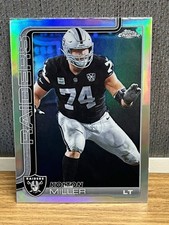 2025 Topps Chrome Football 183 Kolton Miller Refractor Las Vegas Raiders New NM