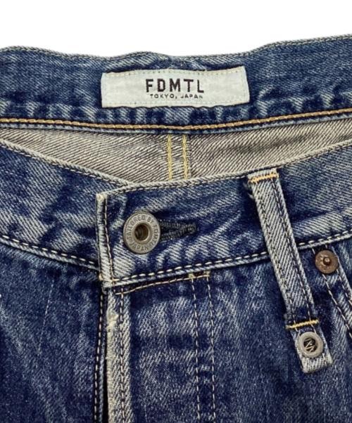 FDMTL Distressed Sashiko Patchwork Denim Pants Me… - image 3
