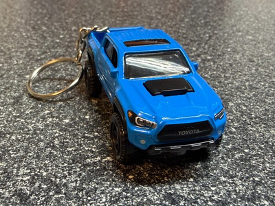 #ad 2020 Toyota Tacoma Taco Keychain Voodoo Blue Hot Wheels Matchbox $24.99