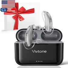 Rechargeable Hearing Aids for Seniors Adults Advanced Multi Channel Digital BTE