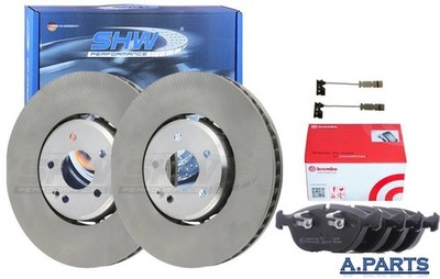 SHW/BREMBO BREMSENSATZ 334MM WK VORNE MERCEDES C W202 S202 CLK C208 W210 AMG