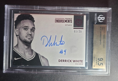 2017-18 Panini Encased Derrick White Rookie Jerseys and Autos! (many options!)