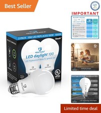 Great Eagle Listed 15W LED Bulbs, 100W Equivalent - 1500 Lumens, Non-Dimmable