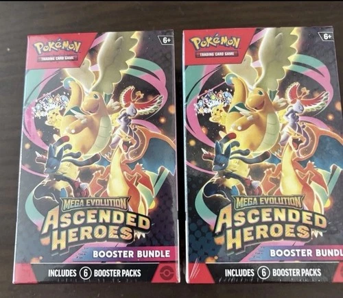 Ascended Heroes Booster Bundle Lot of 2 Brand New Sealed