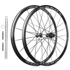 700C Set Ruote Bici da Strada 30/40/50mm V Mozzo Freno Clincher 16/21H Raggi Ruote